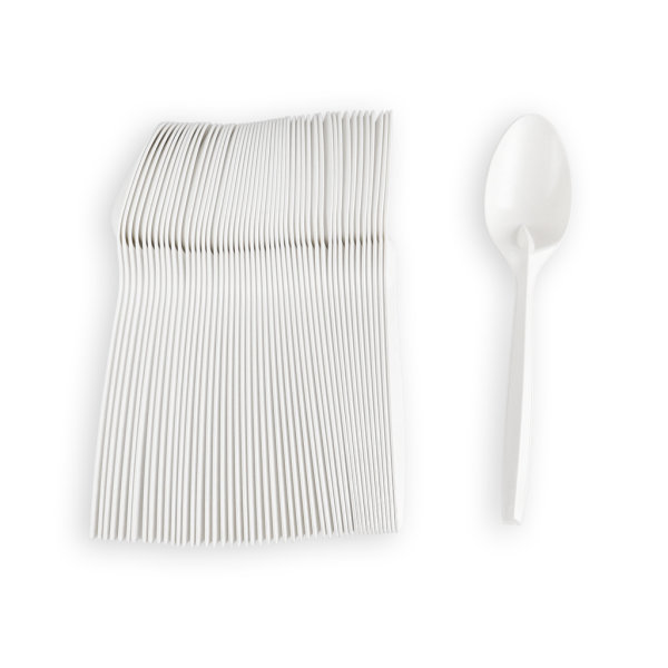 Linario spiseske – genanvendeligt – bionedbrydeligt - ingen plast - 17 cm - 50 stk./pakke - miljøvenlige